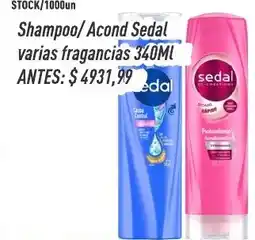 Supermercados Comodin Sedal shampoo acond sedal varias fragancias oferta
