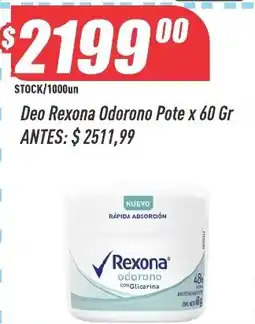 Supermercados Comodin Rexona deodorante odorono oferta