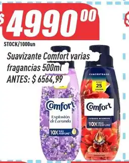 Supermercados Comodin Comfort suavizante varias fragancias oferta