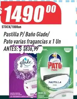 Supermercados Comodin Glade pastilla P/ Baño Pato varias fragancias oferta