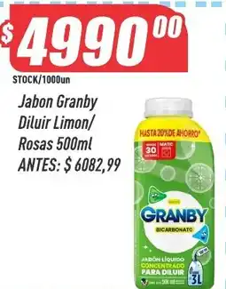 Supermercados Comodin Granby jabon liquido concentrado para diluir oferta
