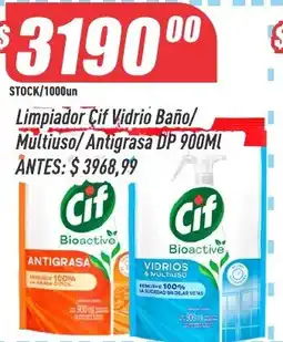 Supermercados Comodin Cif limpiador vidrio baño multiuso antigrasa oferta