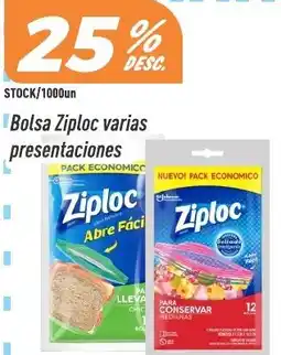 Supermercados Comodin Ziploc bolsa varias presentaciones oferta