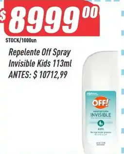 Supermercados Comodin Off repelente off spray invisible kids oferta