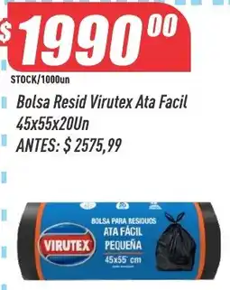 Supermercados Comodin Virutex bolsa residuo ata facil pequena oferta
