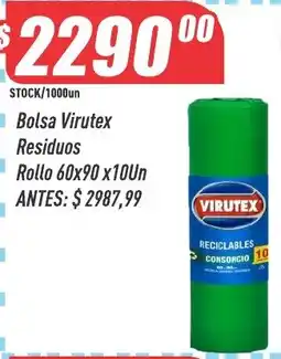 Supermercados Comodin Virutex bolsa residuos oferta