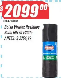 Supermercados Comodin Virutex bolsa residuos oferta