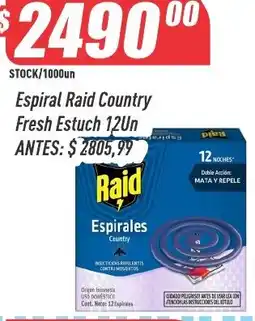 Supermercados Comodin Raid espirales country oferta