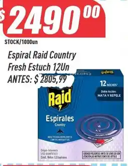 Supermercados Comodin Raid espirales country oferta