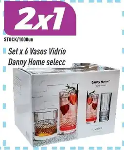 Supermercados Comodin Danny Home vasos vidrio oferta