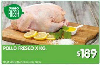 Jumbo Pollo fresco kg oferta