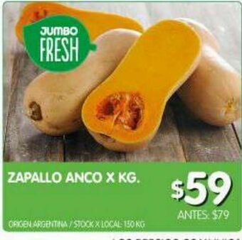 Jumbo Zapallo anco kg oferta