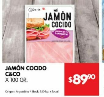 Disco Jamón cocido c&co oferta