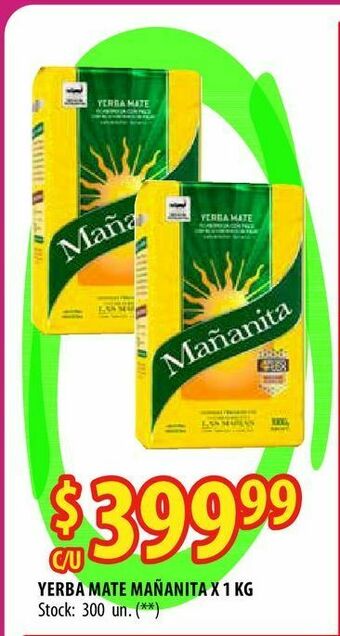 Punto Mayorista Yerba mate mañanita x 1 kg oferta
