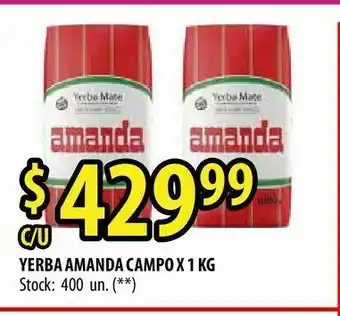 Punto Mayorista Yerba amanda campo x 1 kg oferta