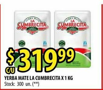 Punto Mayorista Yerba mate la cumbrecita x 1 kg oferta