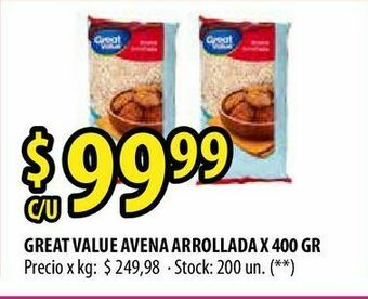 Punto Mayorista Great value avena arrollada x 400 gr oferta