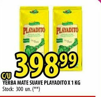 Punto Mayorista Yerba mate suave playadito x 1 kg oferta