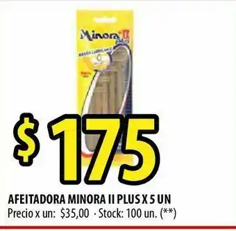 Afeitadora minora ii plus x 5 un