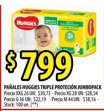 Punto Mayorista Pañales huggies triple proteción jumbopack oferta