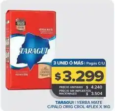 Carrefour Maxi Taraguí - yerba mate c/palo orig cro 4flex oferta