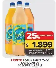Carrefour Maxi Levité - agua saborizada s/gas oferta