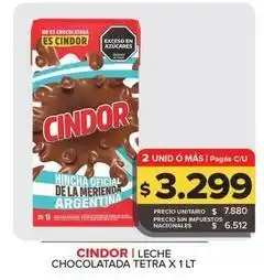Carrefour Maxi Cindor - leche chocolatada tetra oferta
