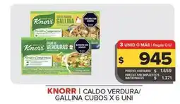 Carrefour Maxi Knorr - caldo verdura/gallina cubos oferta