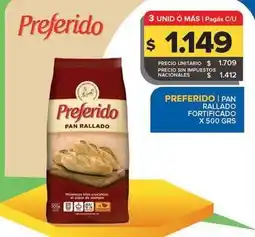 Carrefour Maxi Preferido - pan rallado fortificado oferta