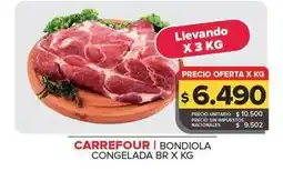 Carrefour Maxi Carrefour - bondiola congelada oferta