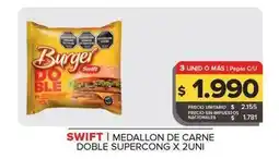 Carrefour Maxi Swift - medallon de carne doble oferta