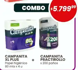 Arcoiris Supermercados Campanita xl plus + campanita practirrollo oferta