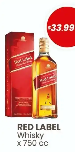 Johnnie walker red label whisky