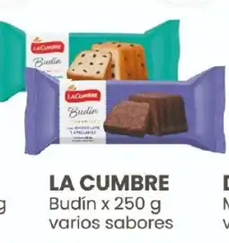 Arcoiris Supermercados La cumbre budín varios sabores oferta