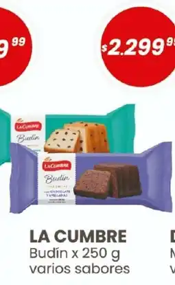 Arcoiris Supermercados La cumbre budín varios sabores oferta