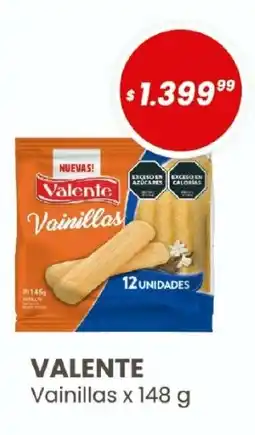 Arcoiris Supermercados Valente vainillas oferta