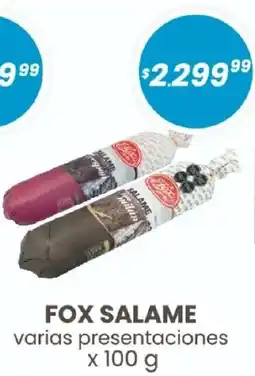 Arcoiris Supermercados Fox salame oferta