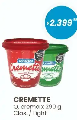 Arcoiris Supermercados Tonadita cremette oferta