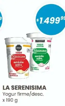 Arcoiris Supermercados La serenisima yogur firme/desc. oferta