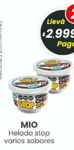 Arcoiris Supermercados Mio helado stop varios sabores oferta
