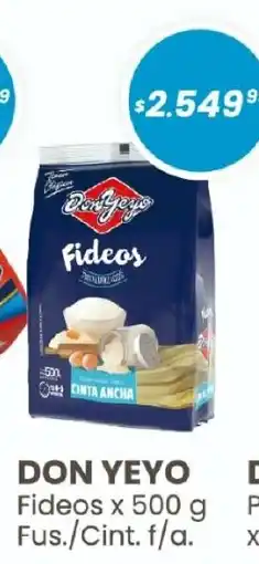 Arcoiris Supermercados Don yeyo fideos oferta