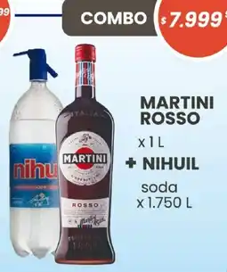 Arcoiris Supermercados Martini rossso + nihuil soda oferta