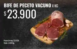 Super MAMI Bife de peceto vacuno oferta
