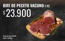 Supermercados Tadicor Bife de peceto vacuno oferta