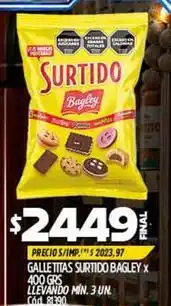 Supermercados Yaguar Bagley - galletitas surtido oferta