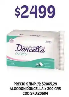 Supermercados Yaguar Doncella - algodon doncella x 300 grs oferta
