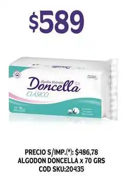 Supermercados Yaguar Doncella - algodon doncella x 70 grs oferta