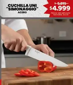 Makro Simonaggio cuchilla uni acero oferta