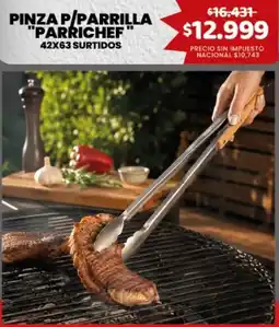 Makro Parrichef pinza p/parrilla oferta