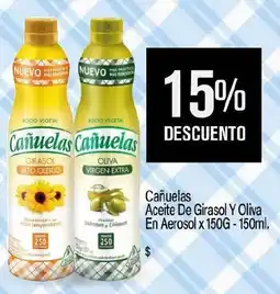 Makro Cañuelas aceite de girasol y oliva en aerosol oferta